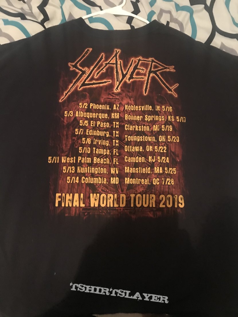 Slayer final world tour 2019 Shirt 