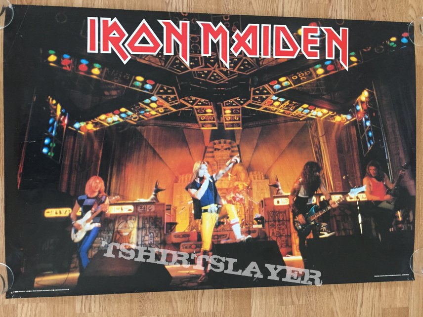 Iron Maiden Live photo World Slavery Tour (Pace/Minerva poster 1985) |  TShirtSlayer TShirt and BattleJacket Gallery