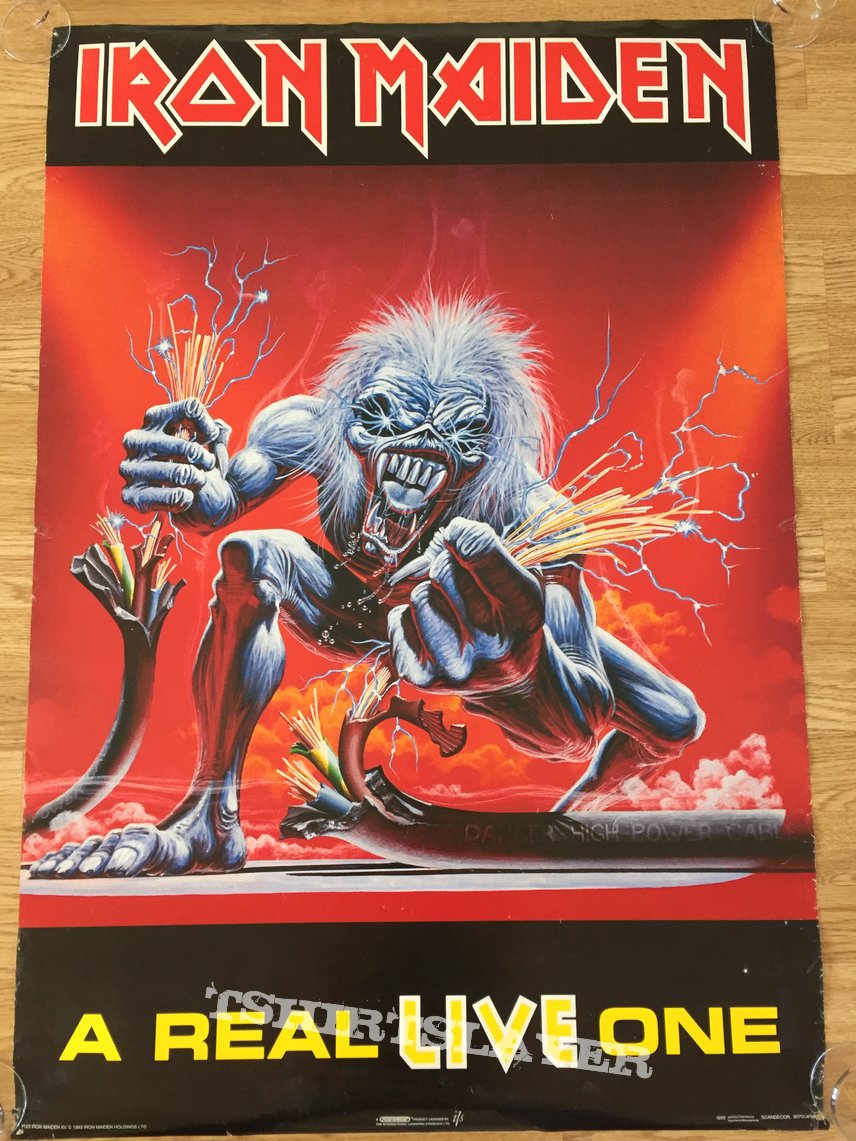 Iron Maiden A Real Live One (Scandecor poster 1993)