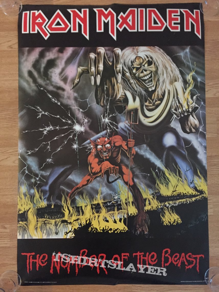 Iron Maiden The Number Of The Beast (album)Pace/Minerva poster 1982