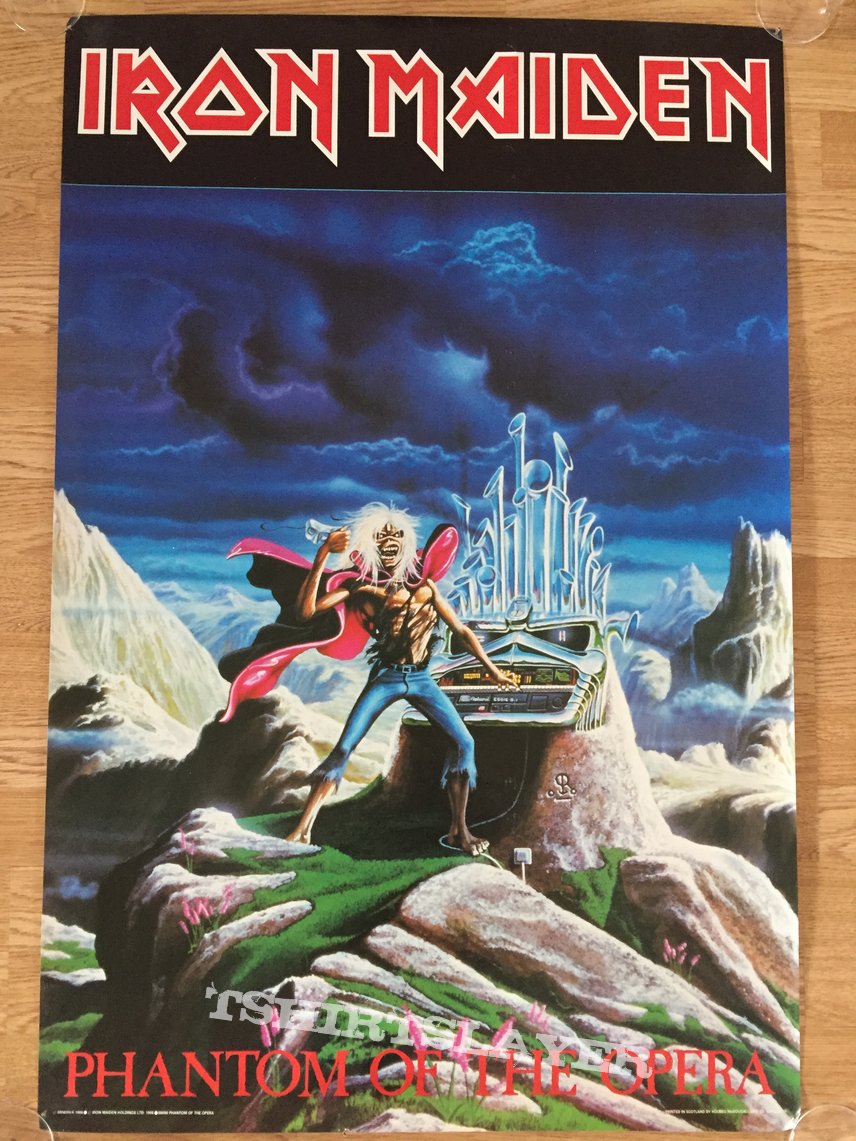 Iron Maiden Phantom Of The Opera (Pace/Minerva poster 1985) | TShirtSlayer  TShirt and BattleJacket Gallery