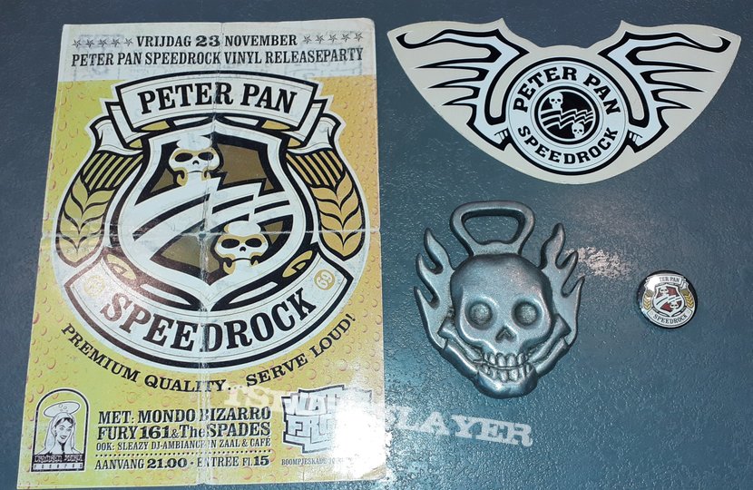 PETER PAN SPEEDROCK Bottle Opener + sticker + pin