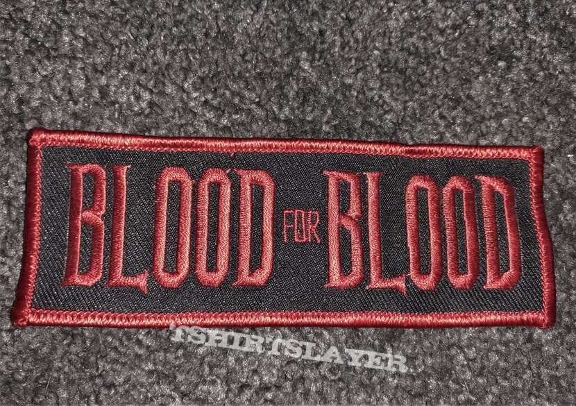 Blood For Blood Logo Patch