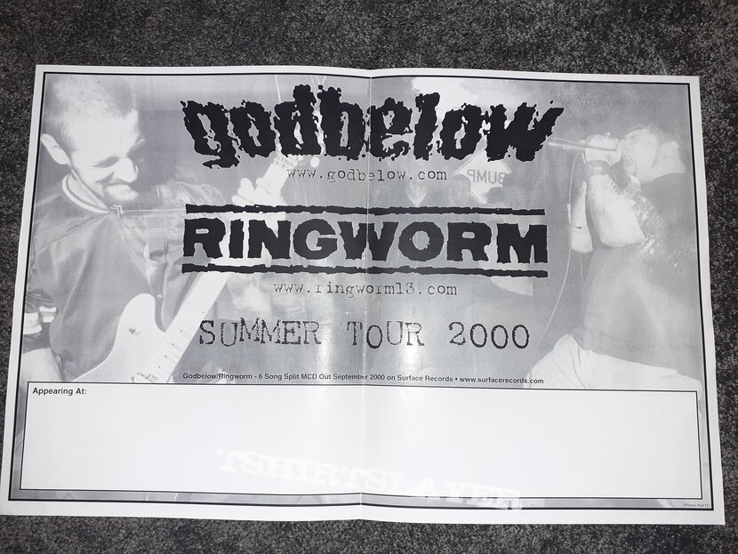 Ringworm - Godbelow Summer Tour 2000 poster