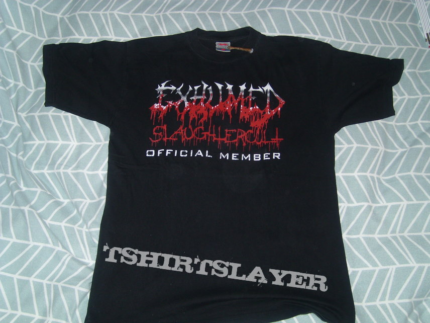 EXHUMED Slaughtercult Official Member shirt