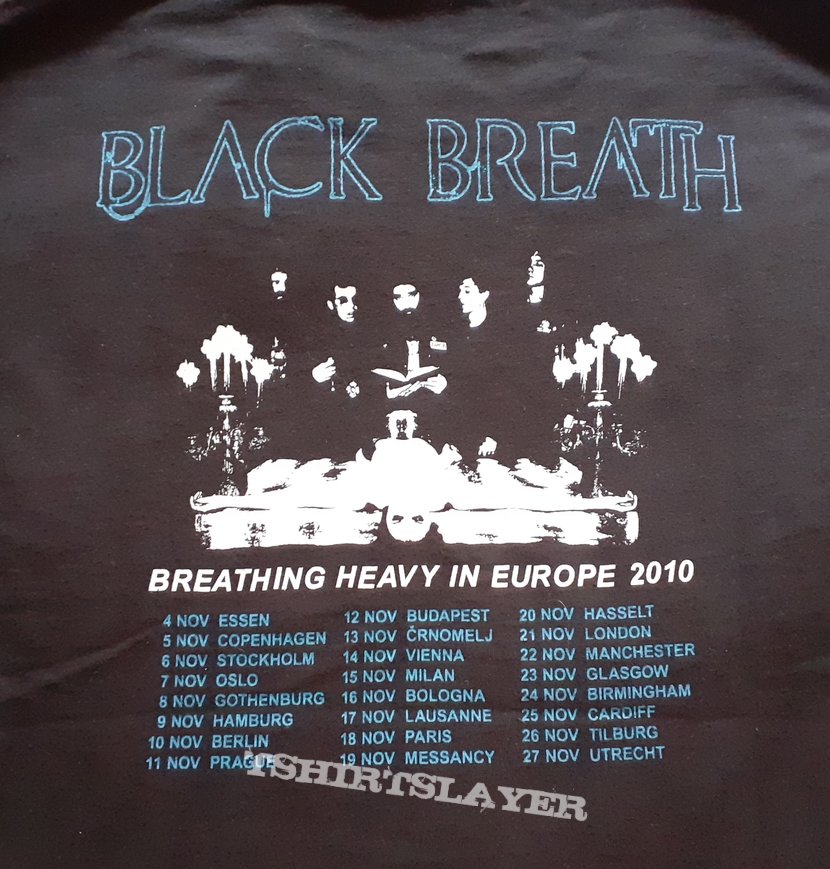  BLACK BREATH Breathing Heavy In Europe 2010 longsleeve