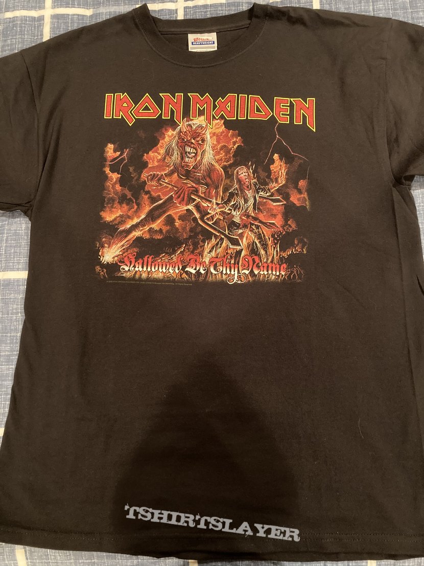 Iron Maiden Hallowed Be Thy Name Re-issue | TShirtSlayer TShirt and  BattleJacket Gallery