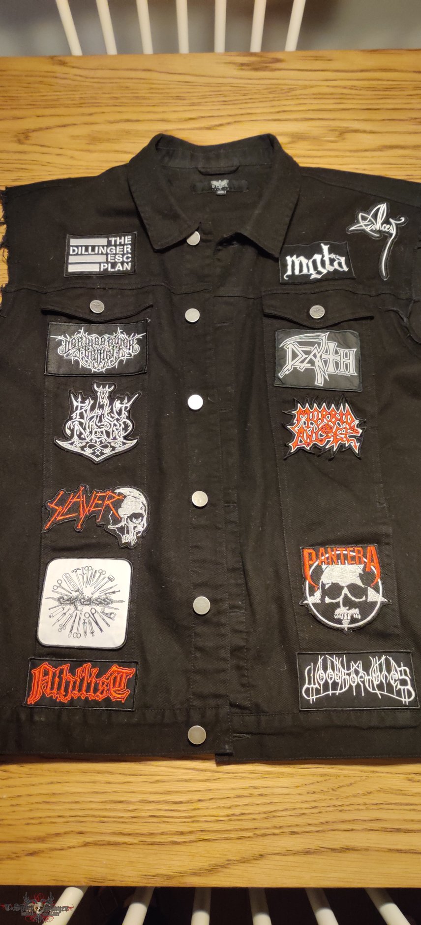 Dillinger Escape Plan cveiter&#039;s battlejacket