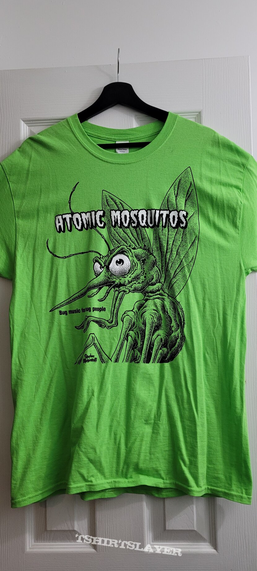 Atomic Mosquitos &quot;Bug music for bug people&quot; shirt 