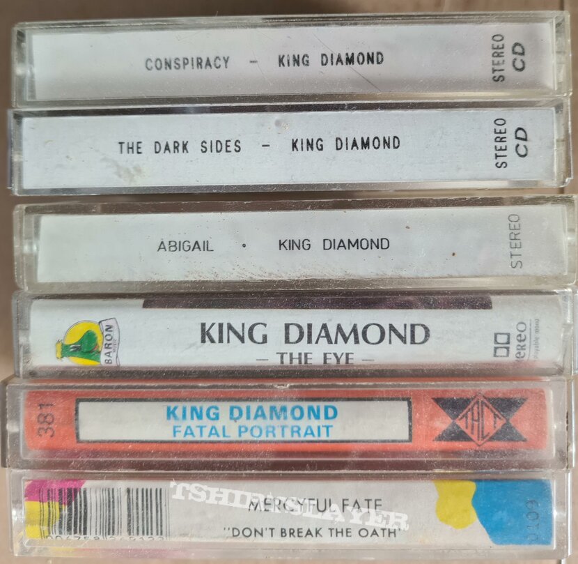 MERCYFUL FATE, KING DIAMOND  tapes                       