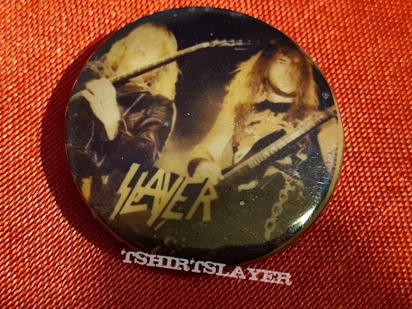 SLAYER old 80&#039;s button badge 