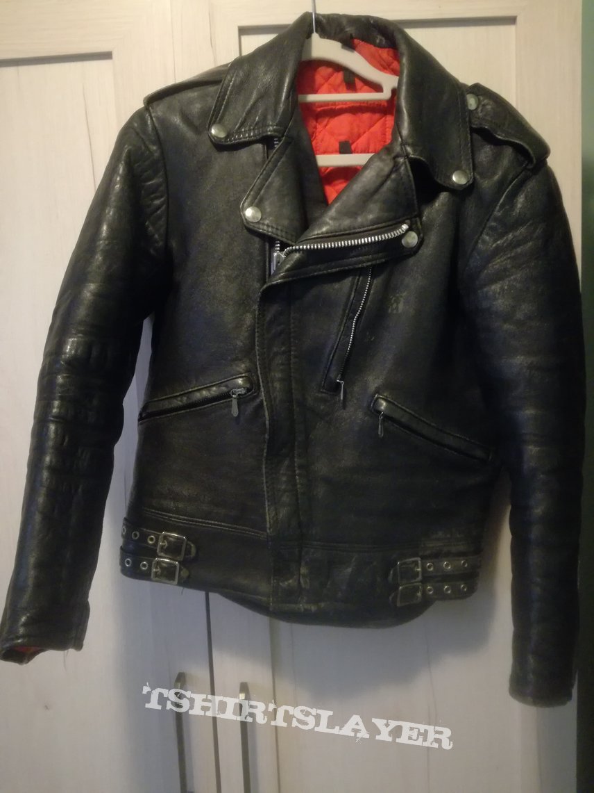 Old leather jacket
