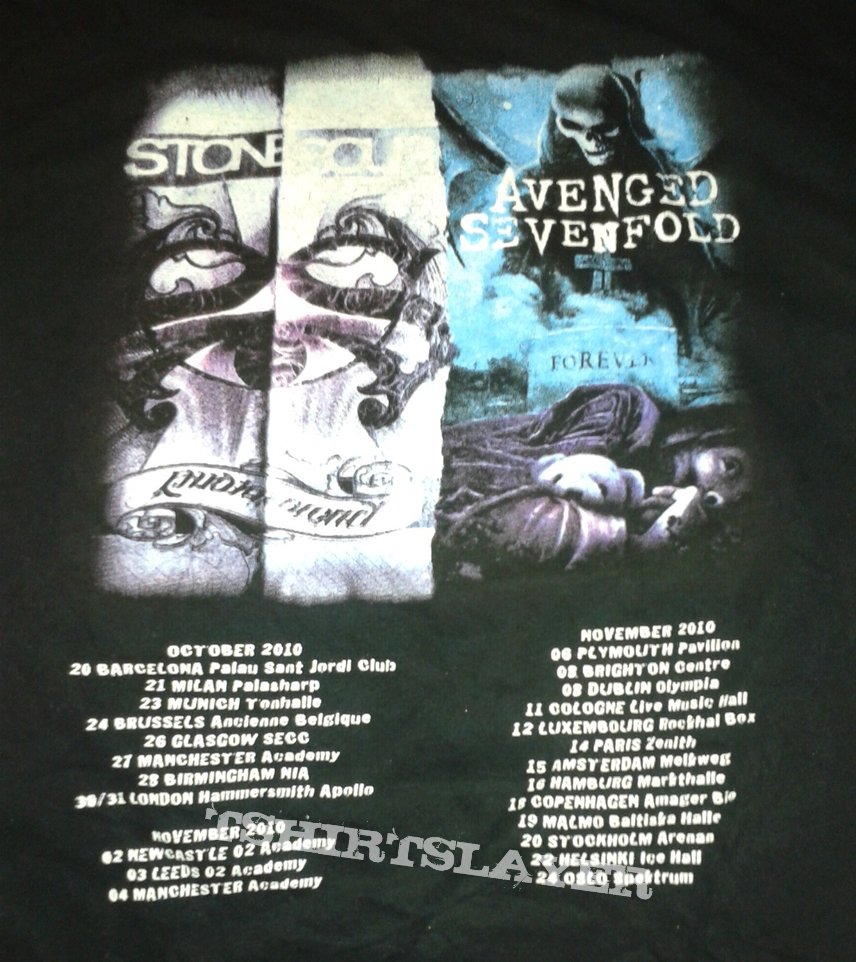 AVENGED SEVENFOLD Nightmare Tour 2010  TShirtSlayer TShirt and  BattleJacket Gallery
