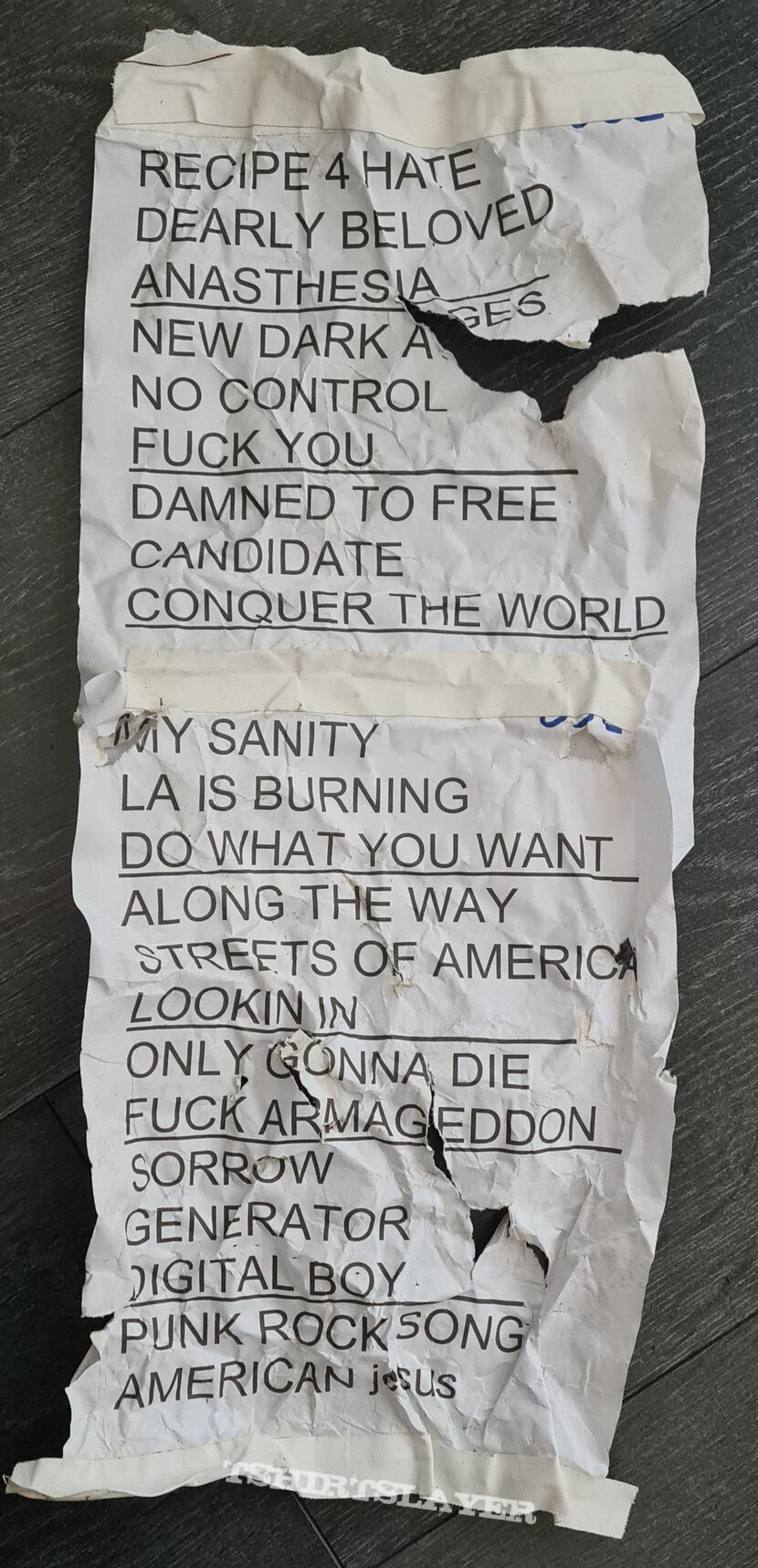 Bad Religion  setlist 