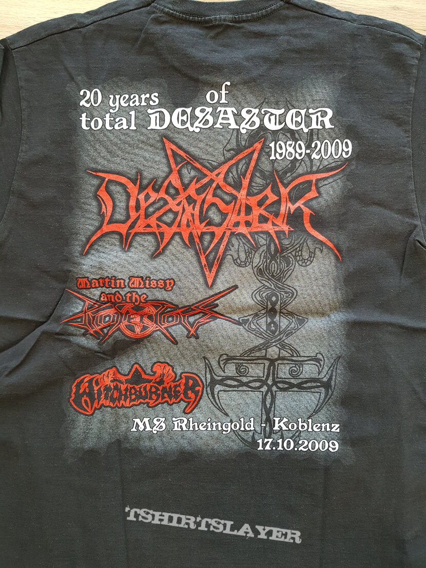 desaster - two decades of pure blasphemy - tshirt