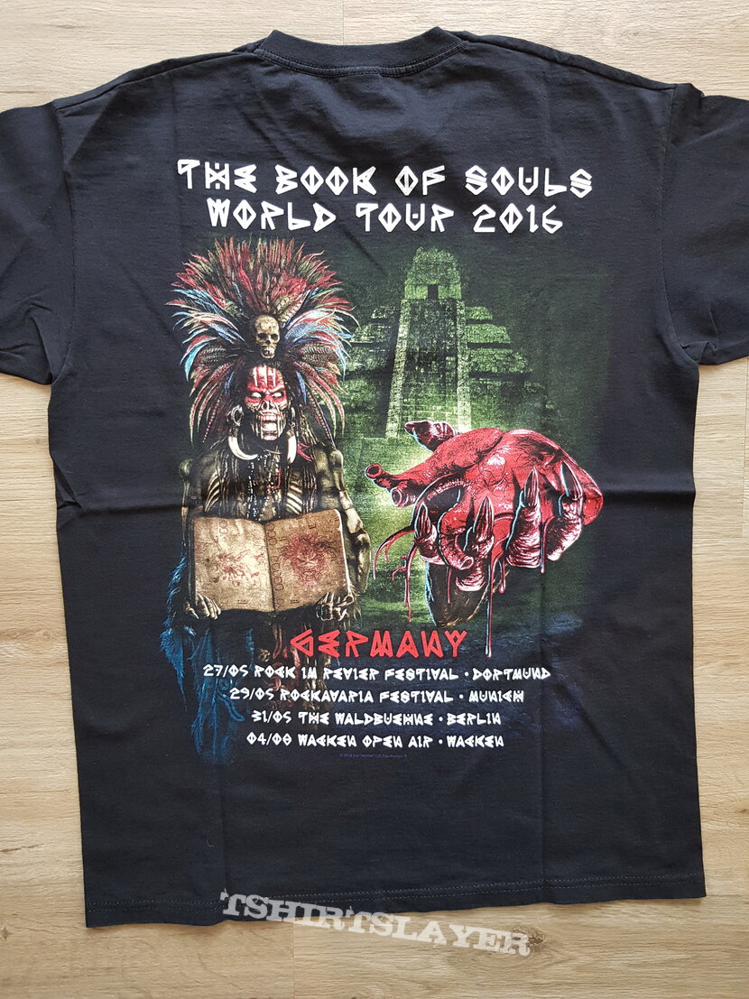 iron maiden - the book of souls world tour 2016 - germany - tshirt