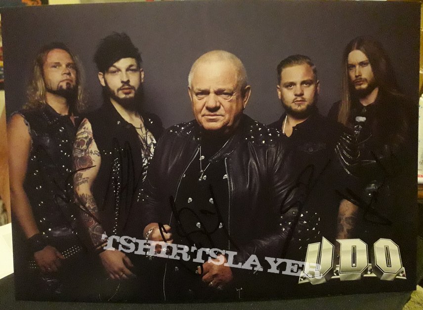 U.D.O Signed Poster U.D.O Signed Poster