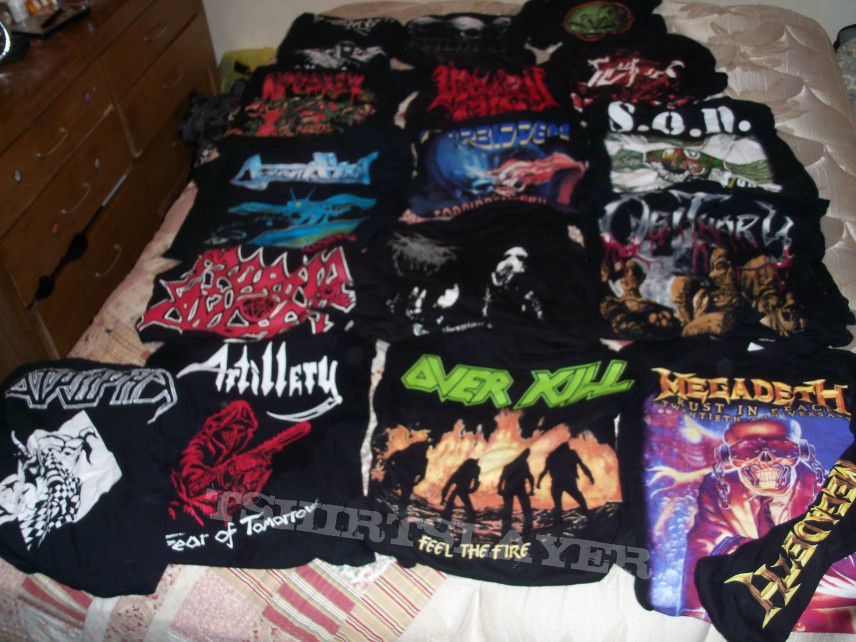 Overkill New shirts I got.