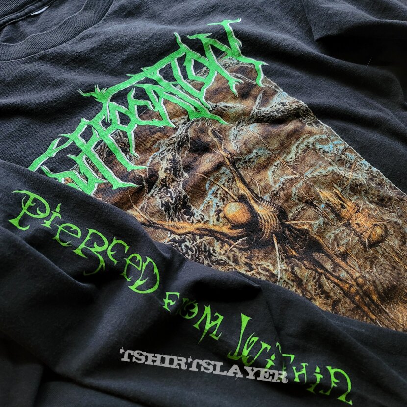 Suffocation Pierced from Within long sleeve (XL) Blue Grape 1995