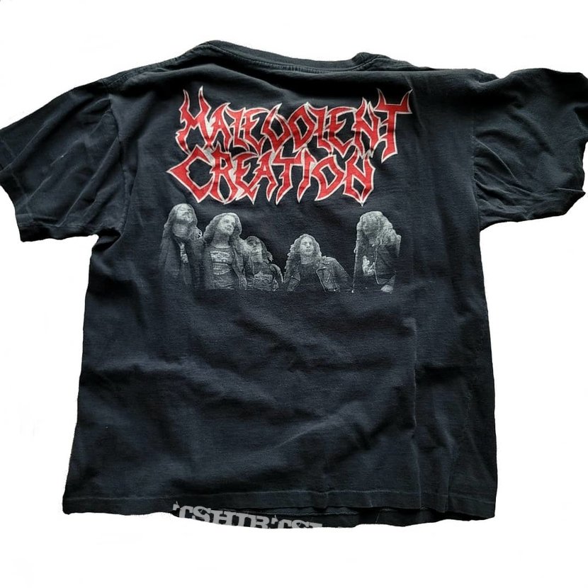 Malevolent Creation The Ten Commandments short sleeve (XL) black. Blue Grape 1992