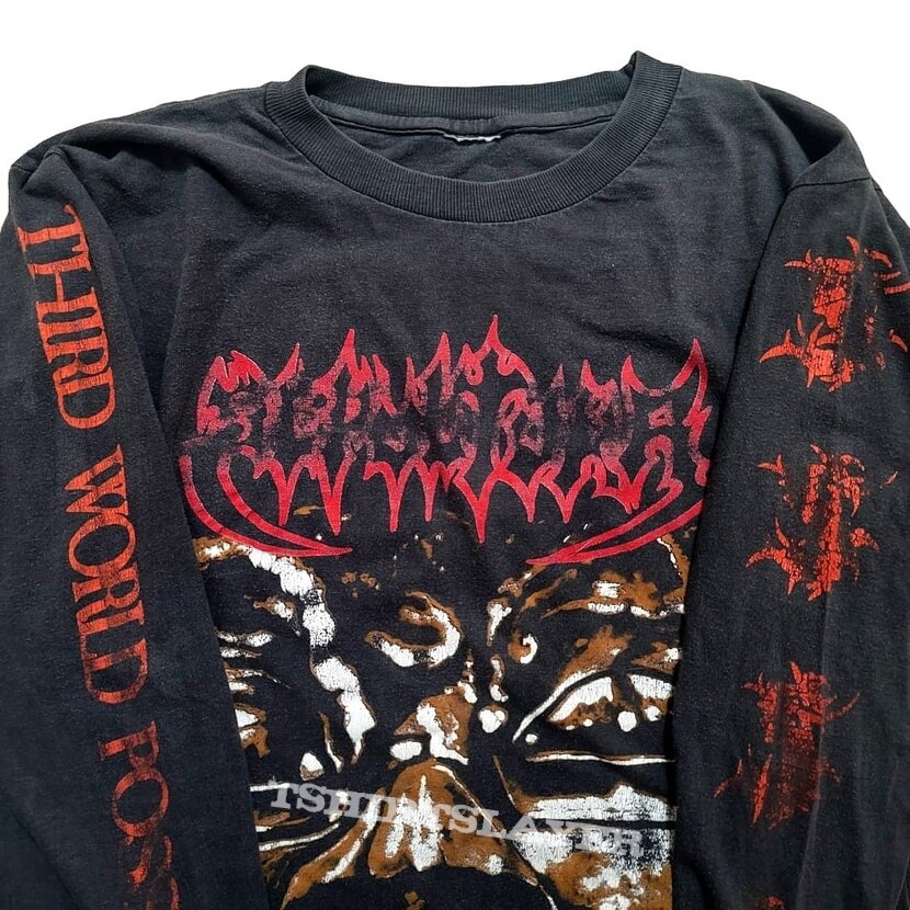 Sepultura Third World Posse Tour &#039;92 long sleeve (XL) Blue Grape Merchandising 1992