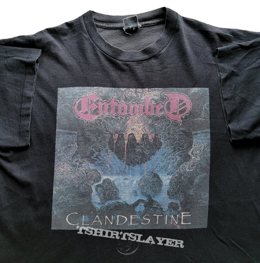 Entombed Clandestine ...The Chaos Continues tour short sleeve (XL) Screen Stars 1991