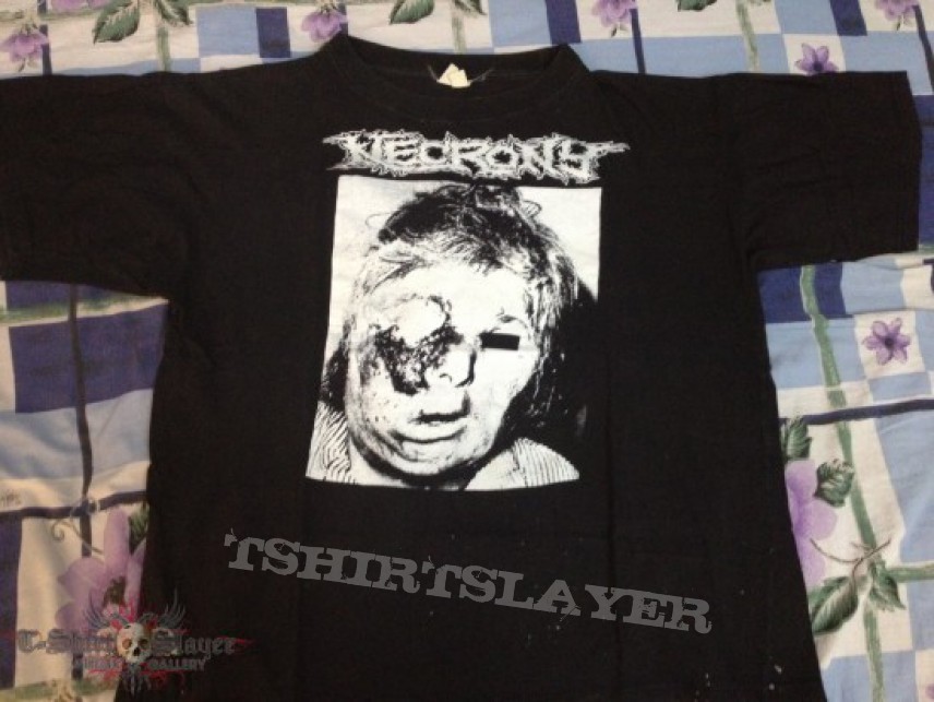 TShirt or Longsleeve - Necrony - Demo Shirt/Poser Slaughter Records1991 Original