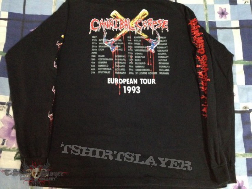 TShirt or Longsleeve - Cannibal Corpse - Hammer Smashed Face European tour 1993 Long Sleeve