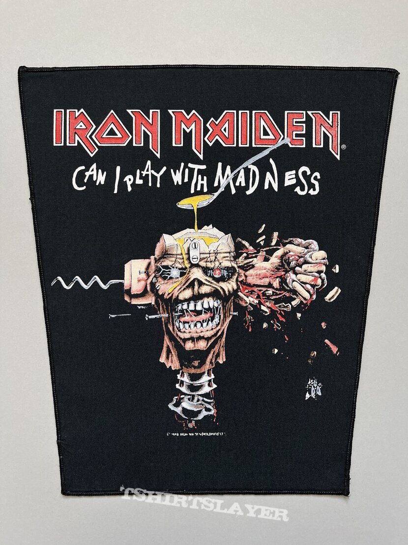 Iron Maiden / Can I Play With Madness - 1988 backpatch