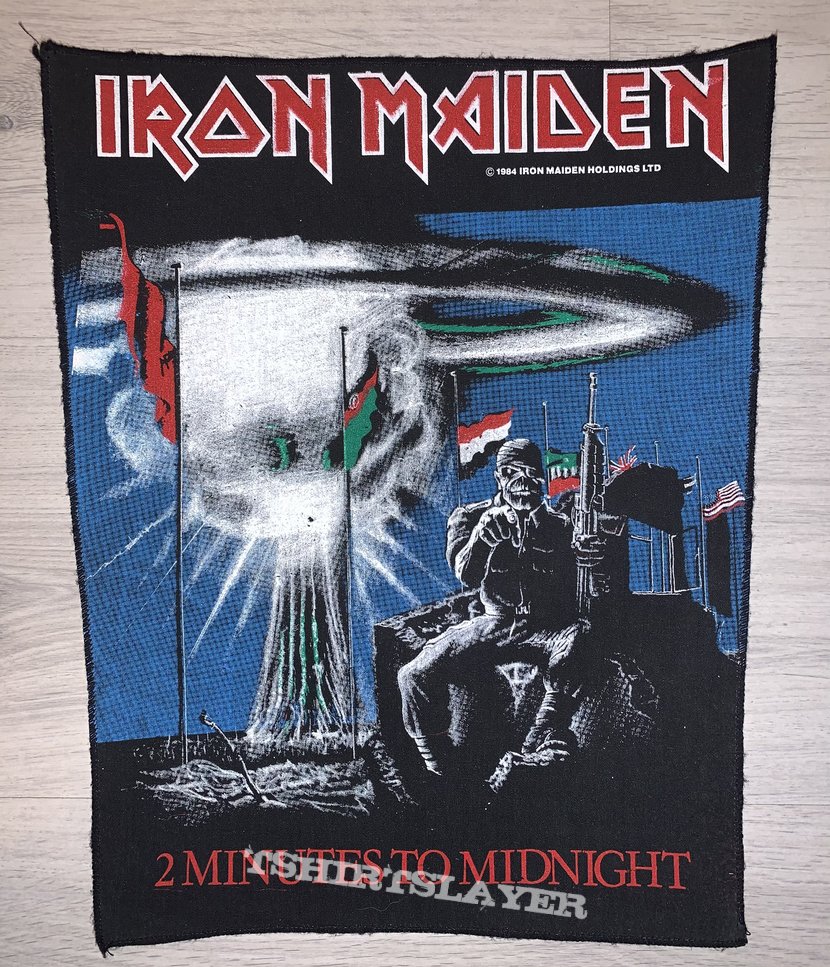 Iron Maiden - 2 Minutes To Midnight back patch