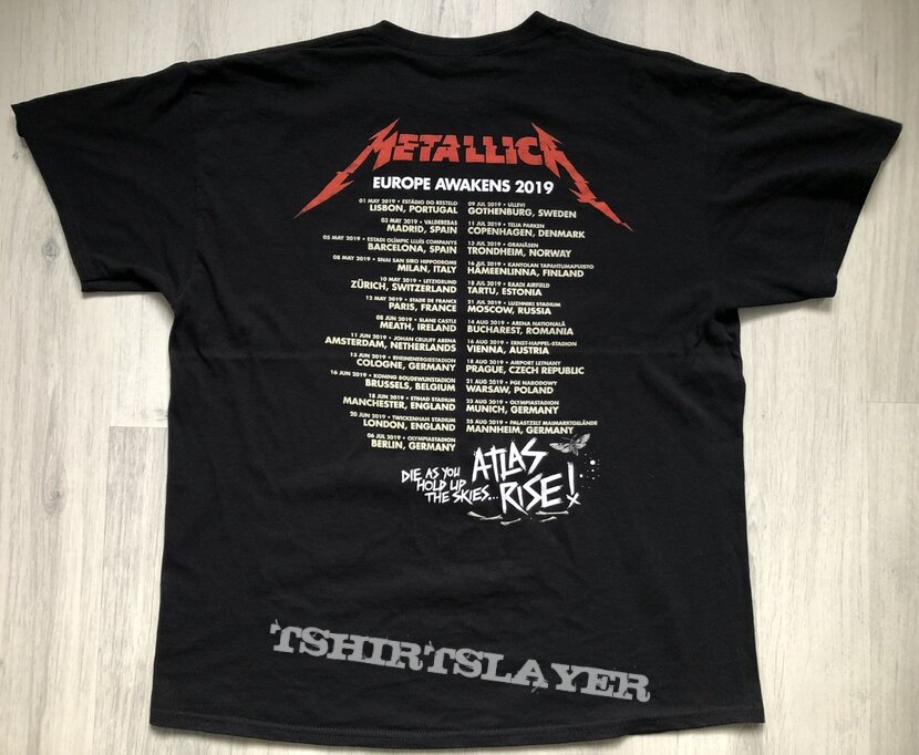 Metallica / WorldWired Tour - 2019 Europe Awekens | TShirtSlayer TShirt ...