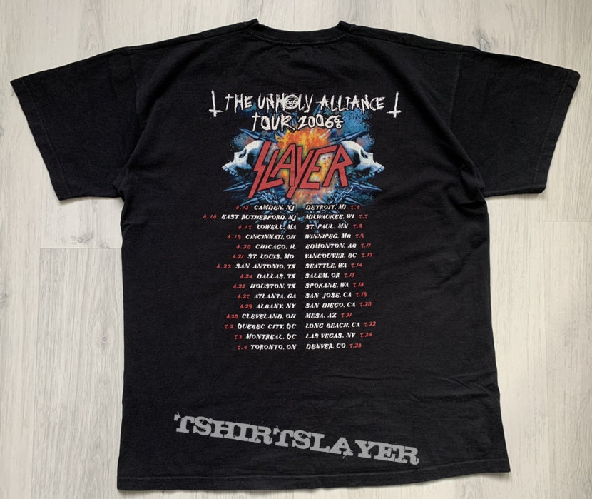 Slayer / Unholy Alliance Tour - 2006 | TShirtSlayer TShirt and ...