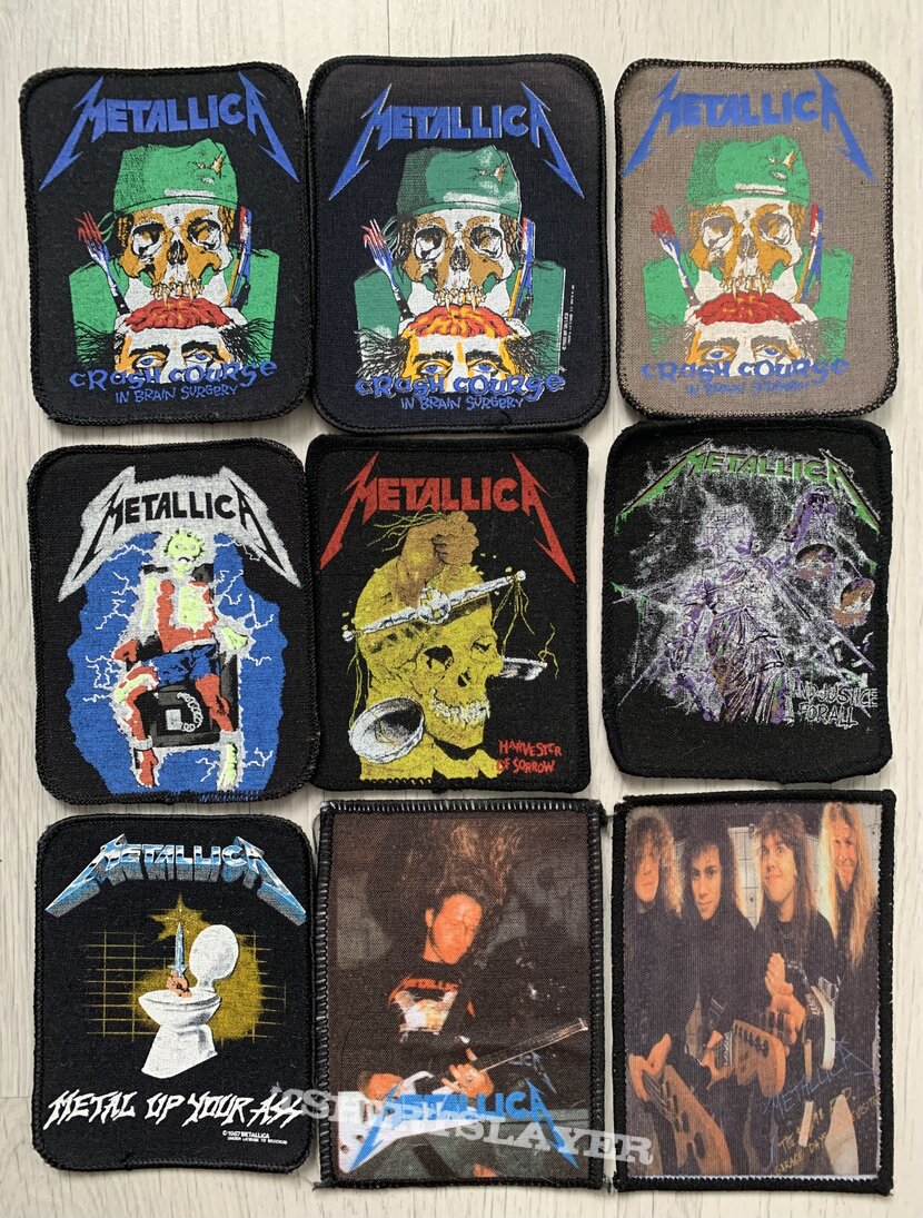 Metallica - 80s and 90s printed patches