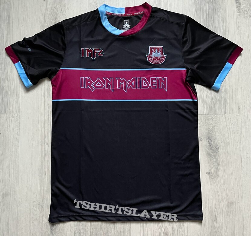 Iron Maiden - West Ham United collaboration football shirt 2022 |  TShirtSlayer TShirt and BattleJacket Gallery
