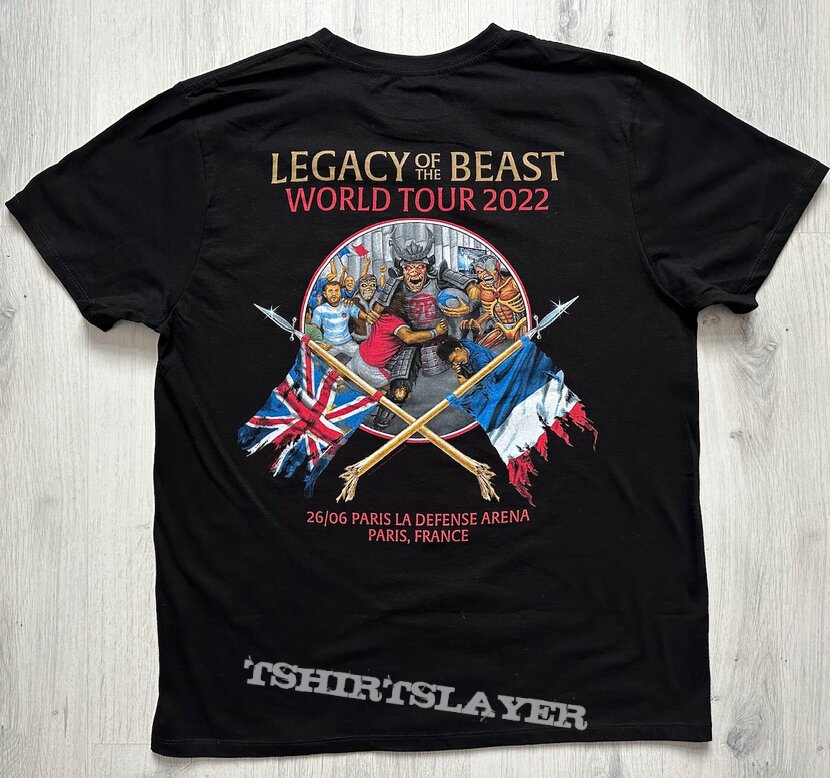 Iron Maiden - Legacy of the Beast Tour 2022 Paris event tee