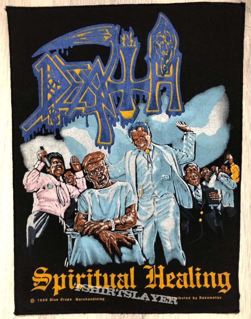 Death / Spiritual Healing - 1990 Blue Grape - Razamataz Backpatch