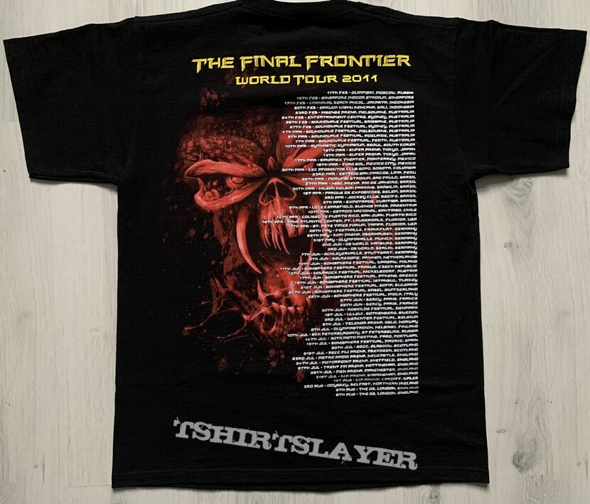 Iron Maiden - The Final Frontier World Tour 2011 shirt