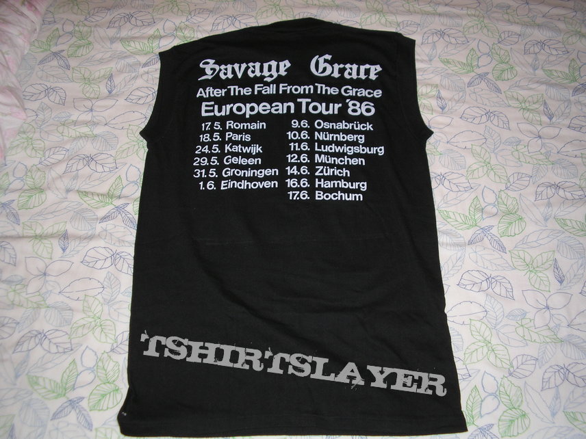 original SAVAGE GRACE 1986 tour muscle shirt