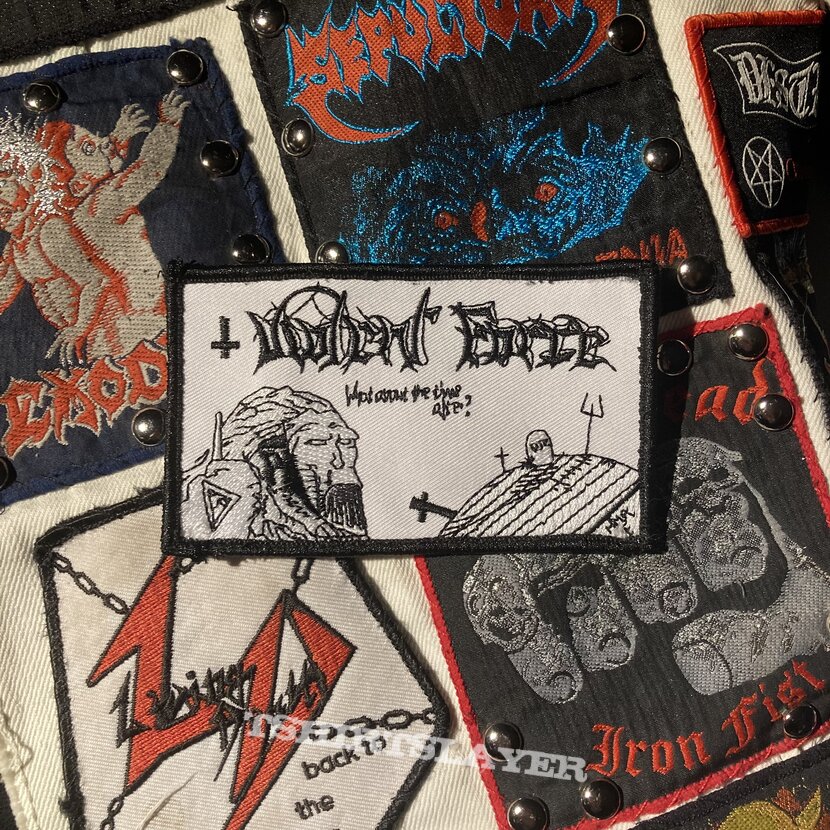 Violent Force - What about the time after? embroidered patch