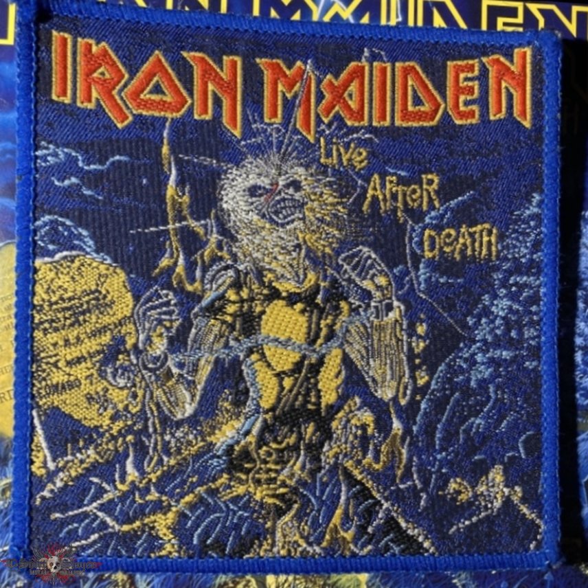 Vintage Iron Maiden - Live after Death woven patch 