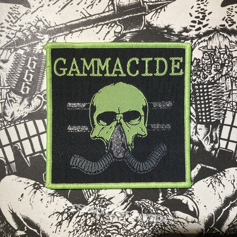 Gammacide woven patch (green border)