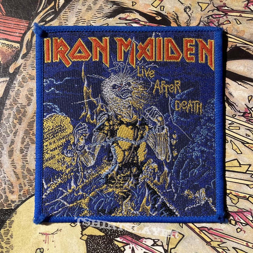 Iron Maiden - Live After Death VTG woven patch