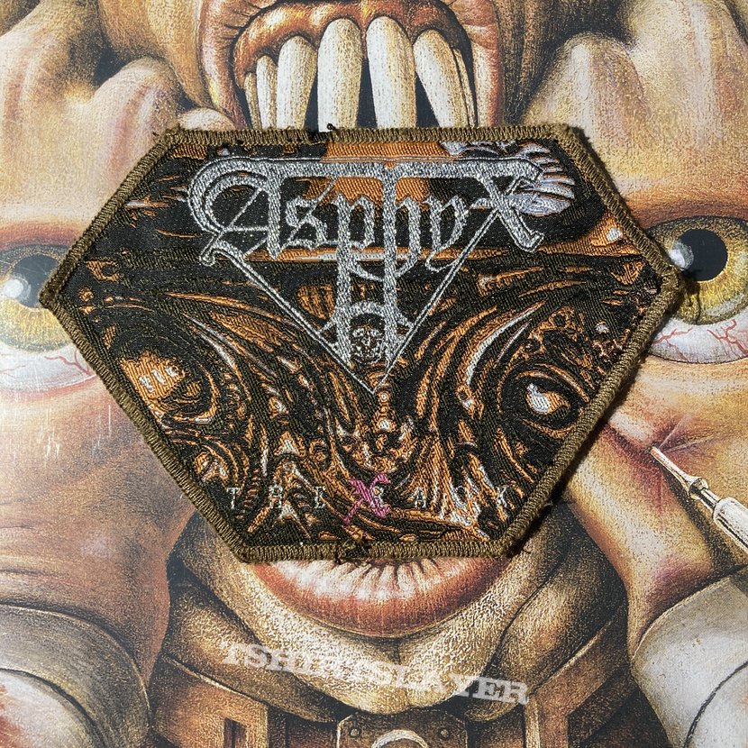 Asphyx - The Rack woven hexagon patch