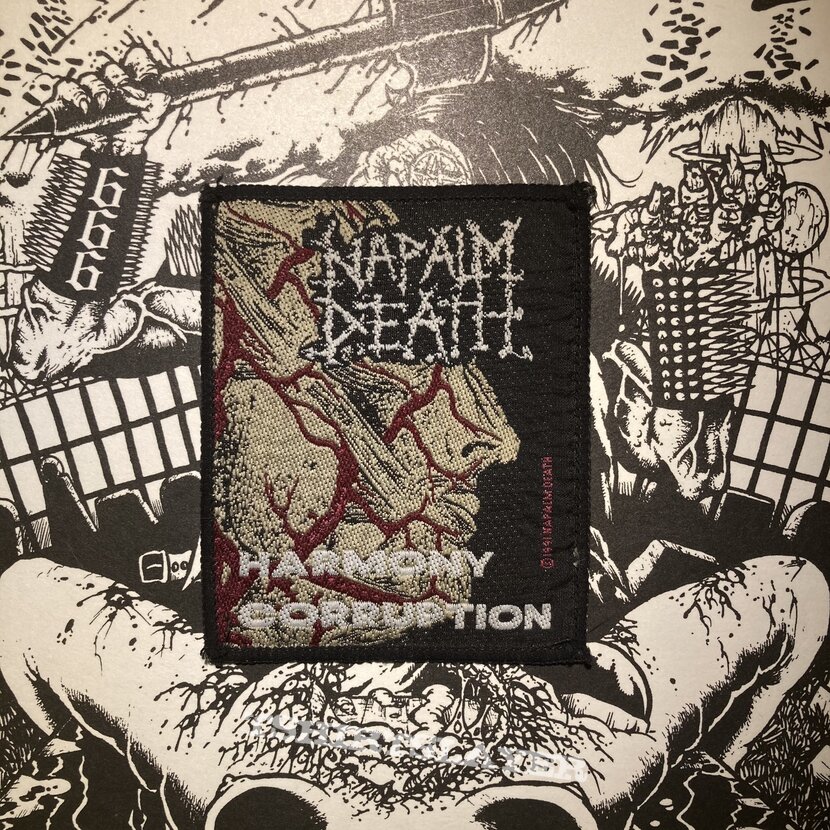 Napalm Death - Harmony Corruption VTG woven patch