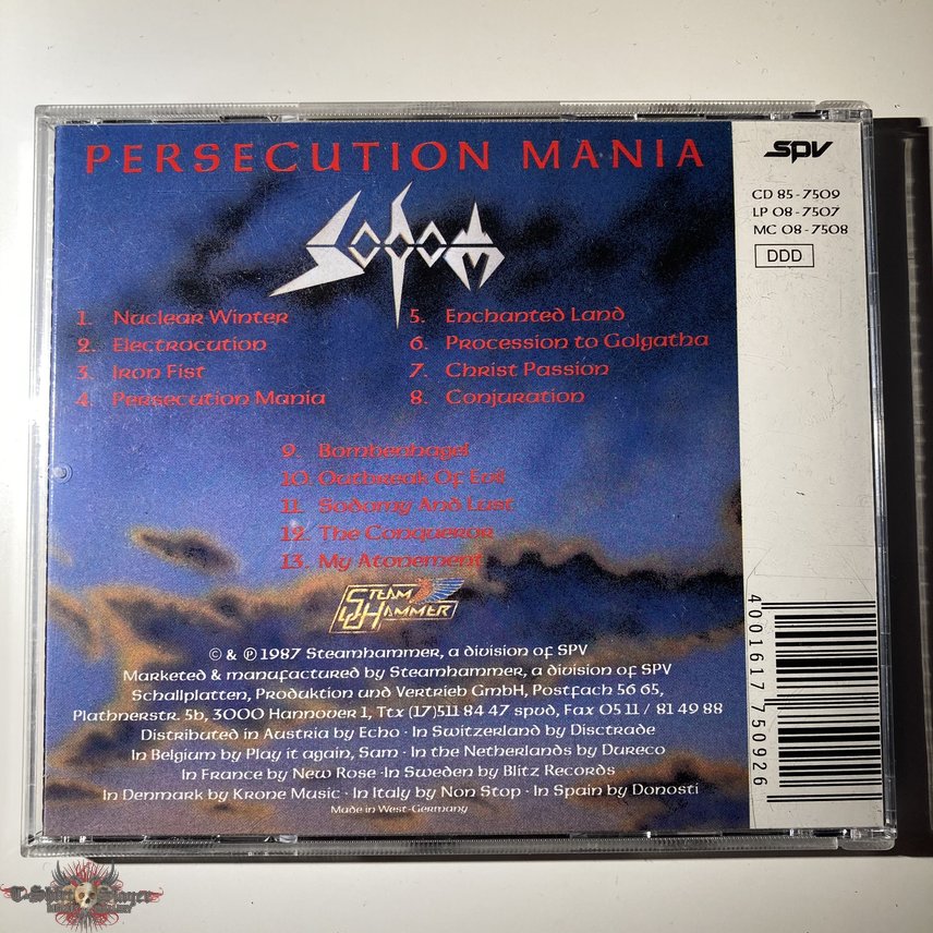 Sodom - Persecution Mania CD