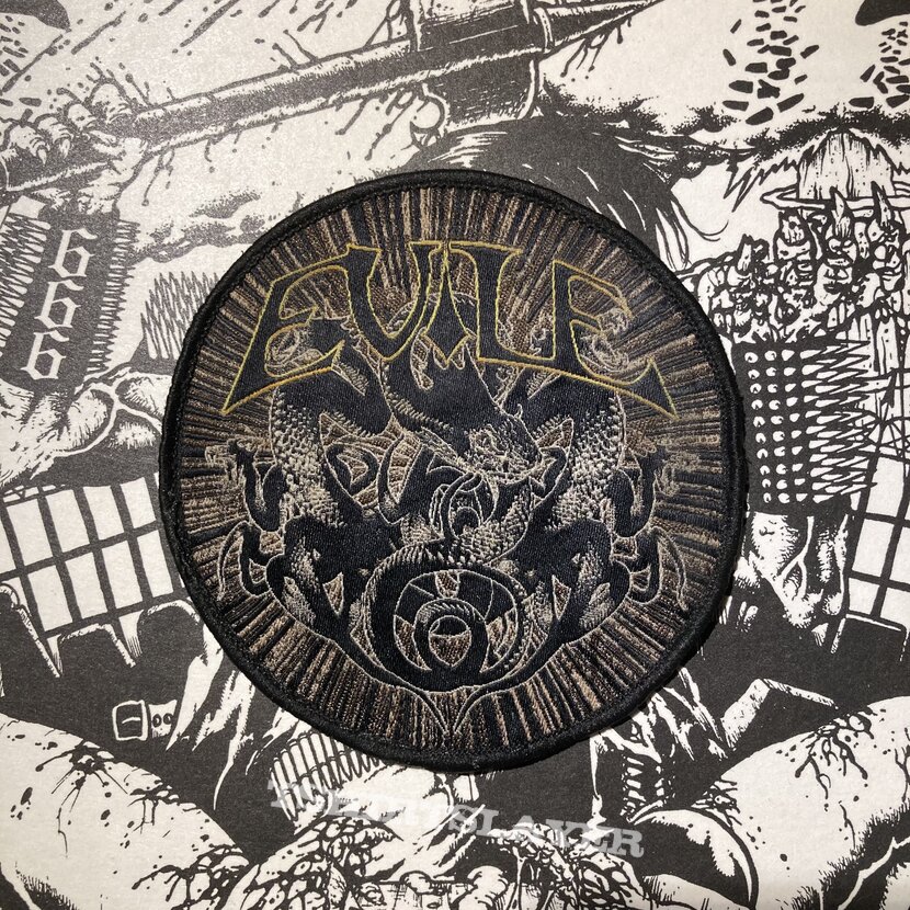 Evile - Five Serpent’s Teeth woven circular patch 