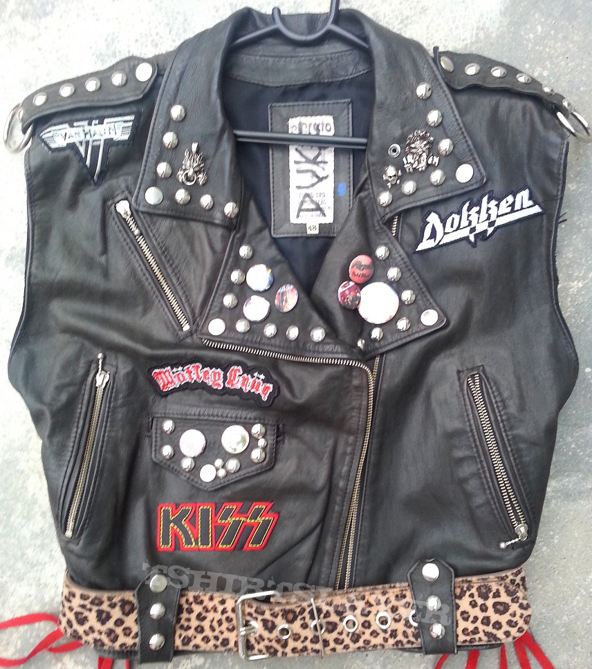 Van Halen hard rock leather vest