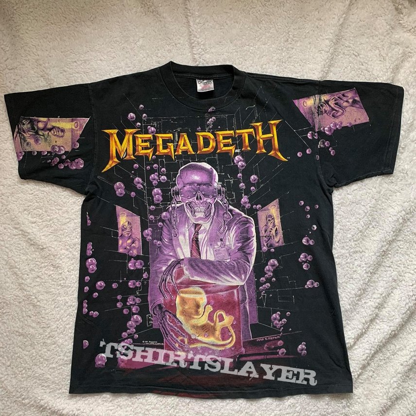 Megadeth 1992 t-shirt allover print