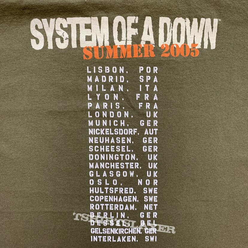 System Of A Down 2005 Tour T-shirt | TShirtSlayer TShirt and