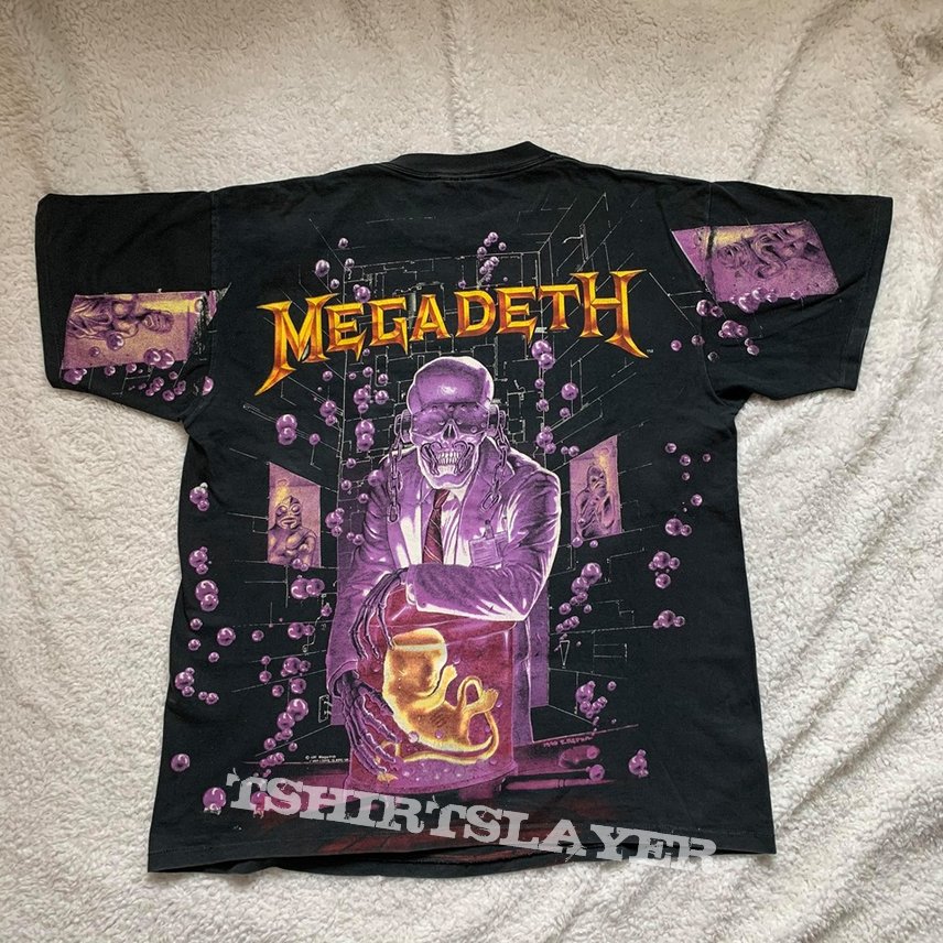 Megadeth 1992 t-shirt allover print